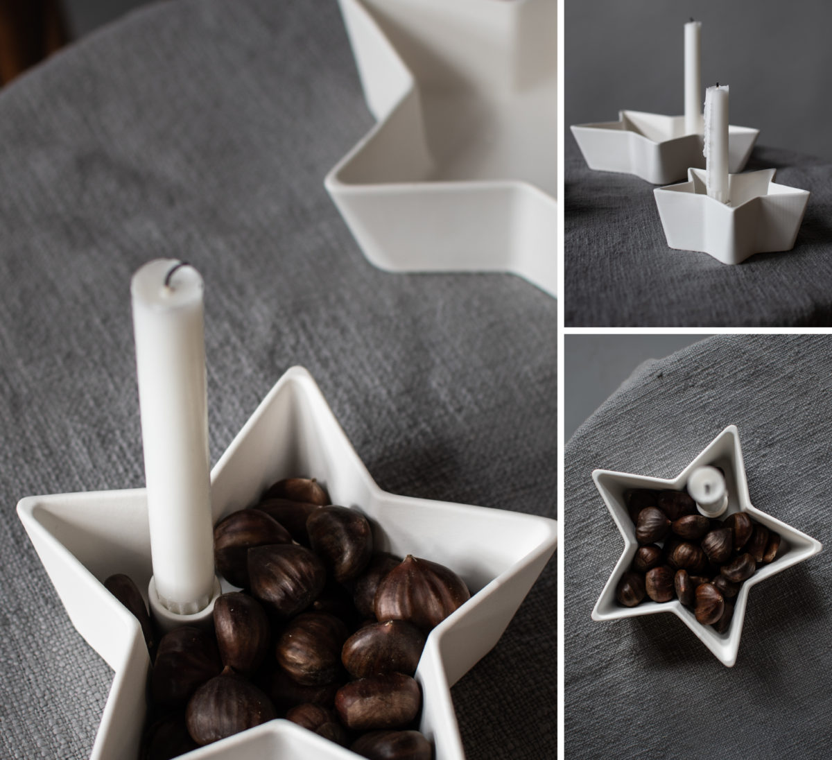Lidatorp Candle Holder - Star - White - 21x21 cm - 5