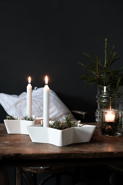 Lidatorp Candle Holder - Star - White - 21x21 cm - 12