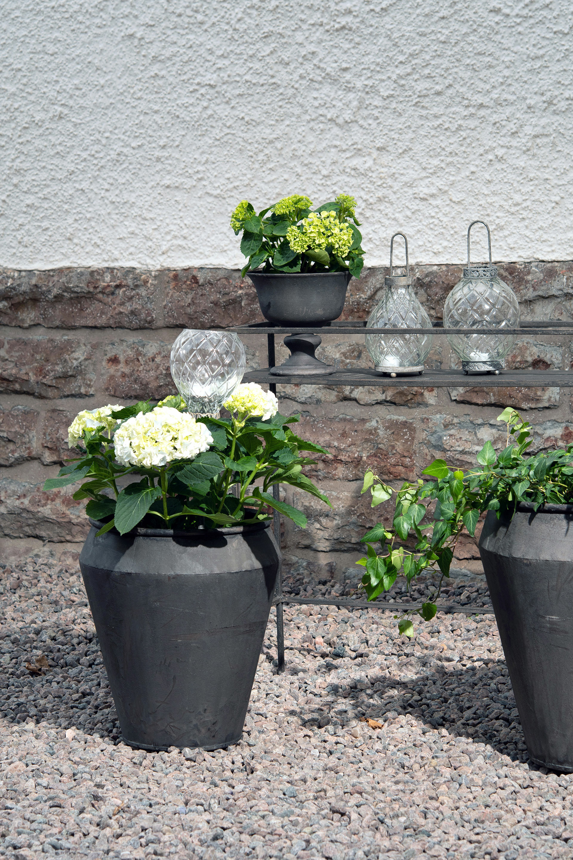 Pot/Trophy/Urn - Rustic Metal - Ø20x19 cm - 4