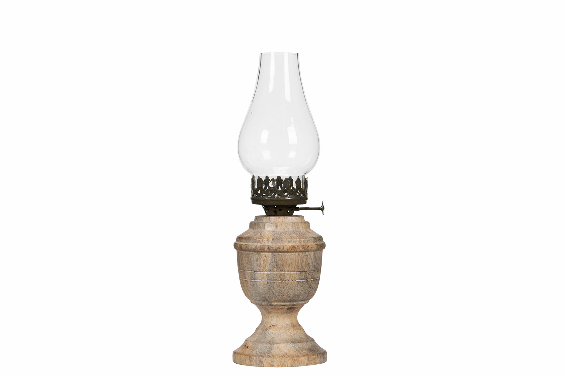 Lamp/Lantern - Tealight - Wood - Ø9.5x31 cm - 3