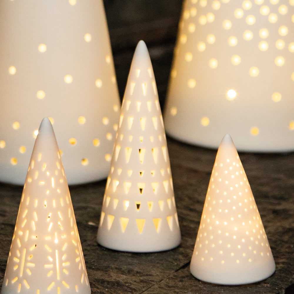 Christmas tree - LED - Battery operated - 4x11 cm - 6