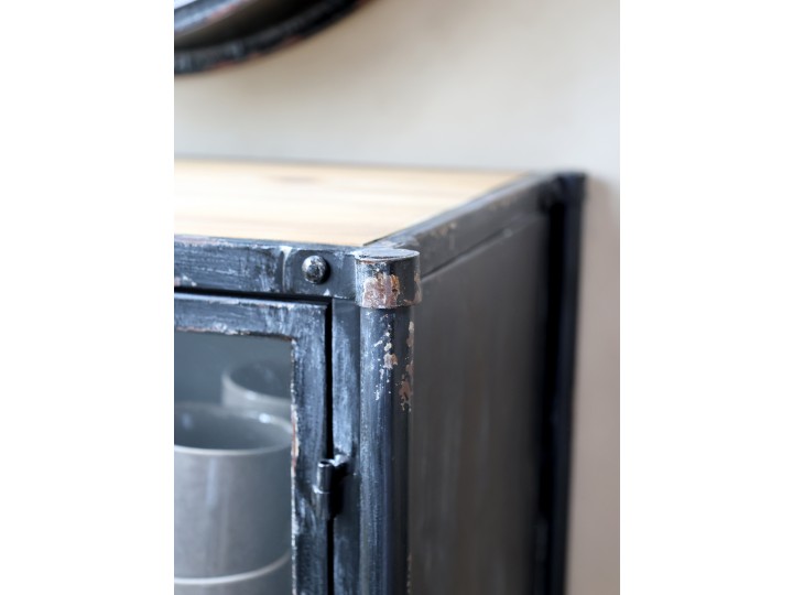 Display cabinet - Cabinet - Antique black - 140x60 cm - 5