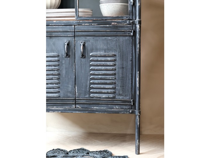 Display cabinet - Cabinet - Antique black - 140x60 cm - 3