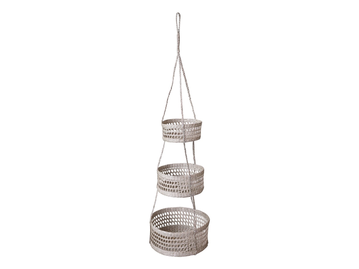 Hanging basket with 3 baskets H115/Ø32 cm - 3