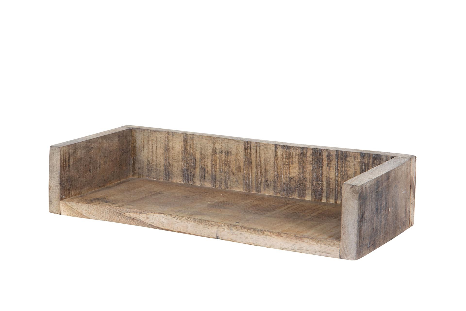 Trähylla med kanter - Unika - 35 cm  - 3