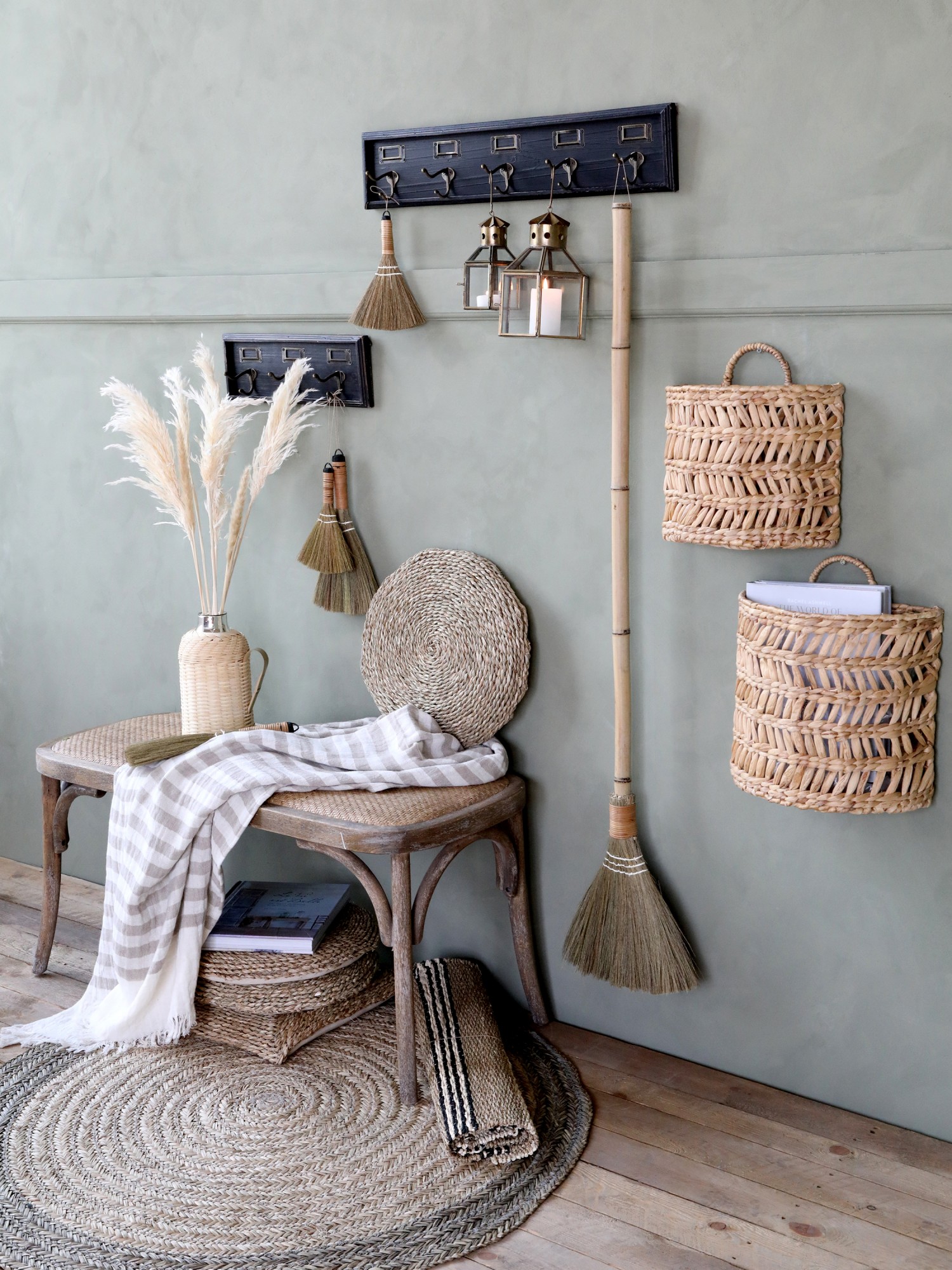 Basket with handles – Wall basket – H25/L30/W12.5 cm - 2