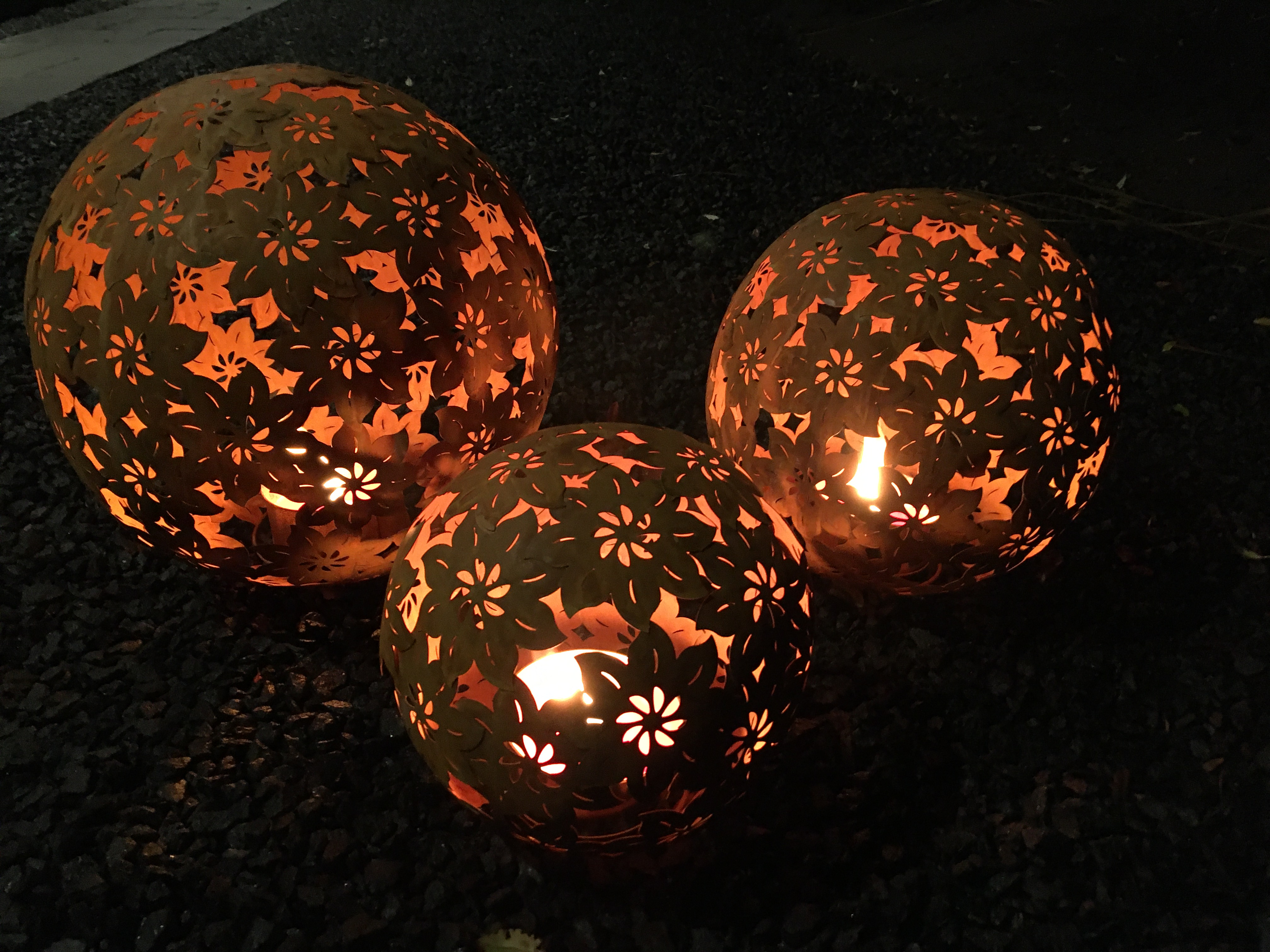 Sphere - Flower - Rust - 28 cm - Medium - 2