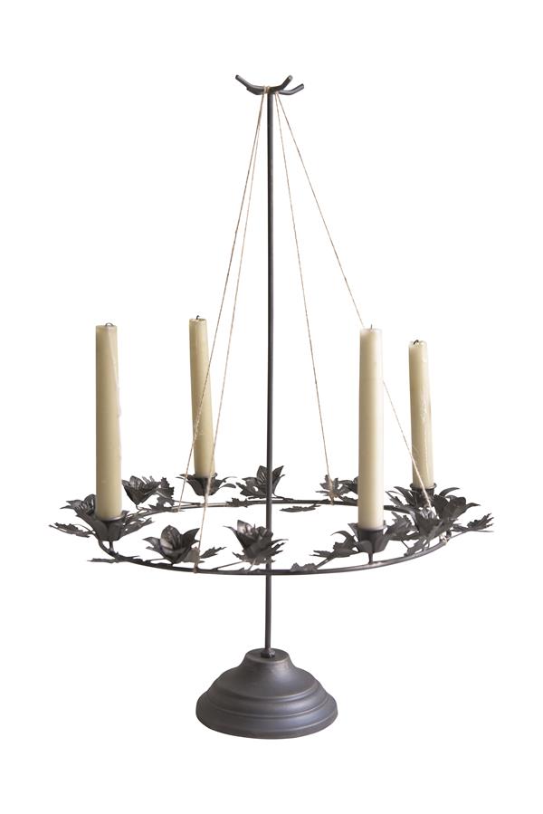 Ljusstake - Adventskrans - 41x50 cm - Jeanne D'Arc Living - 5