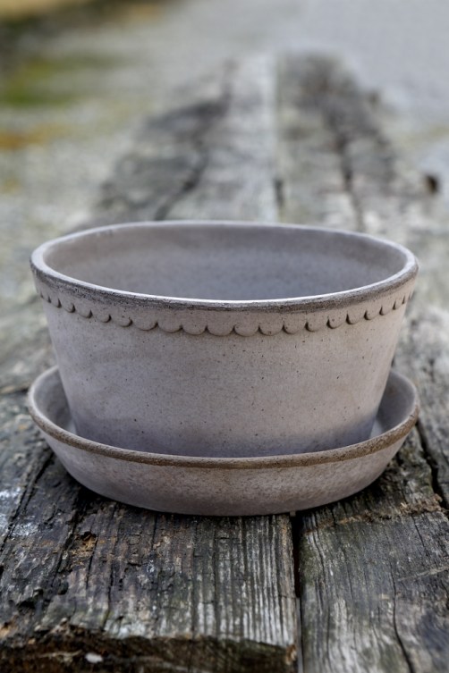KRUKA MED FAT HELENA LÅG GRÅ - BERGS POTTER - 5