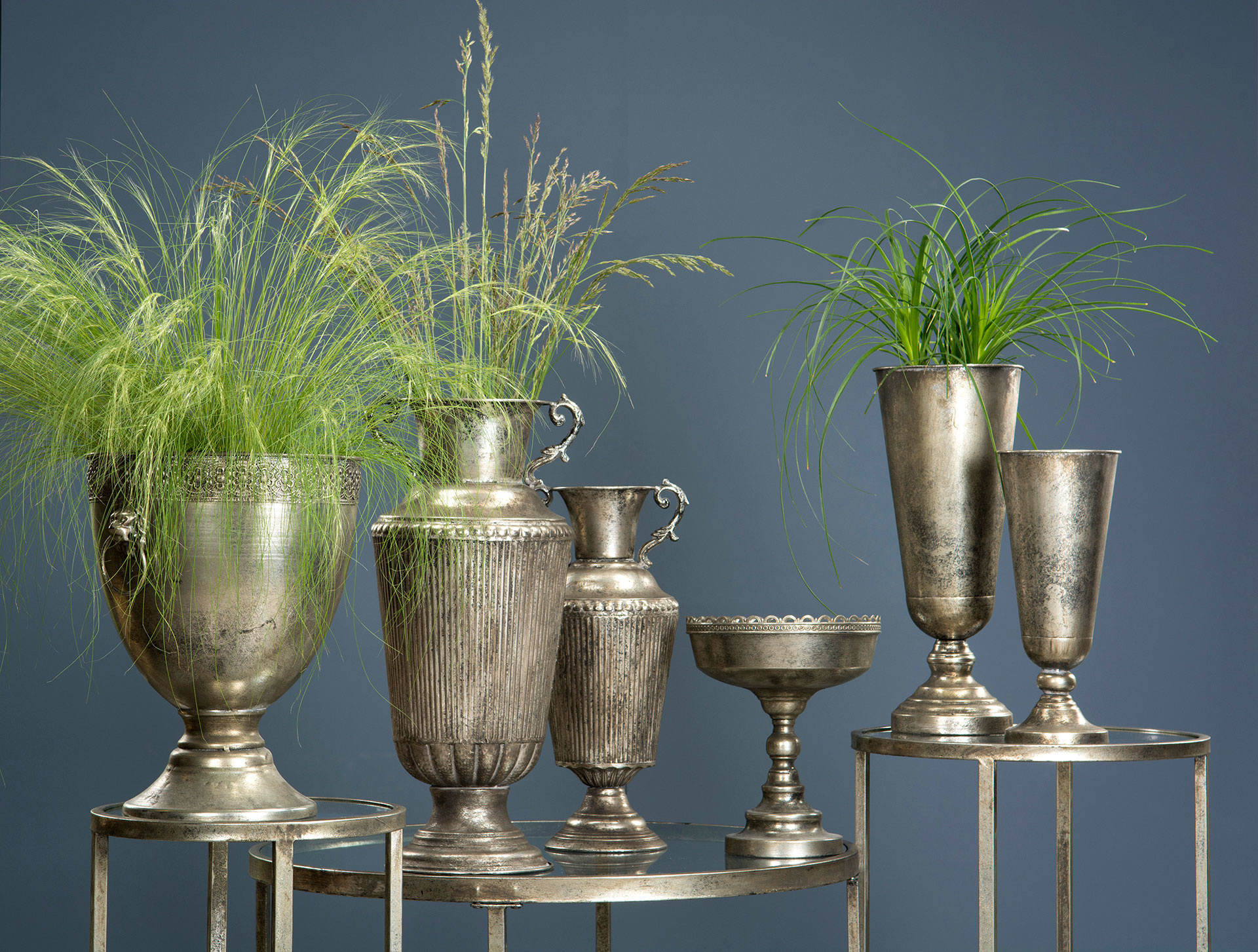 Table/Glass Clara Silver 80x44 cm - 2