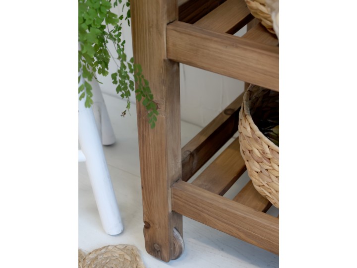 Side table with wheels - Kitchen island - 100x85x40 cm - 3