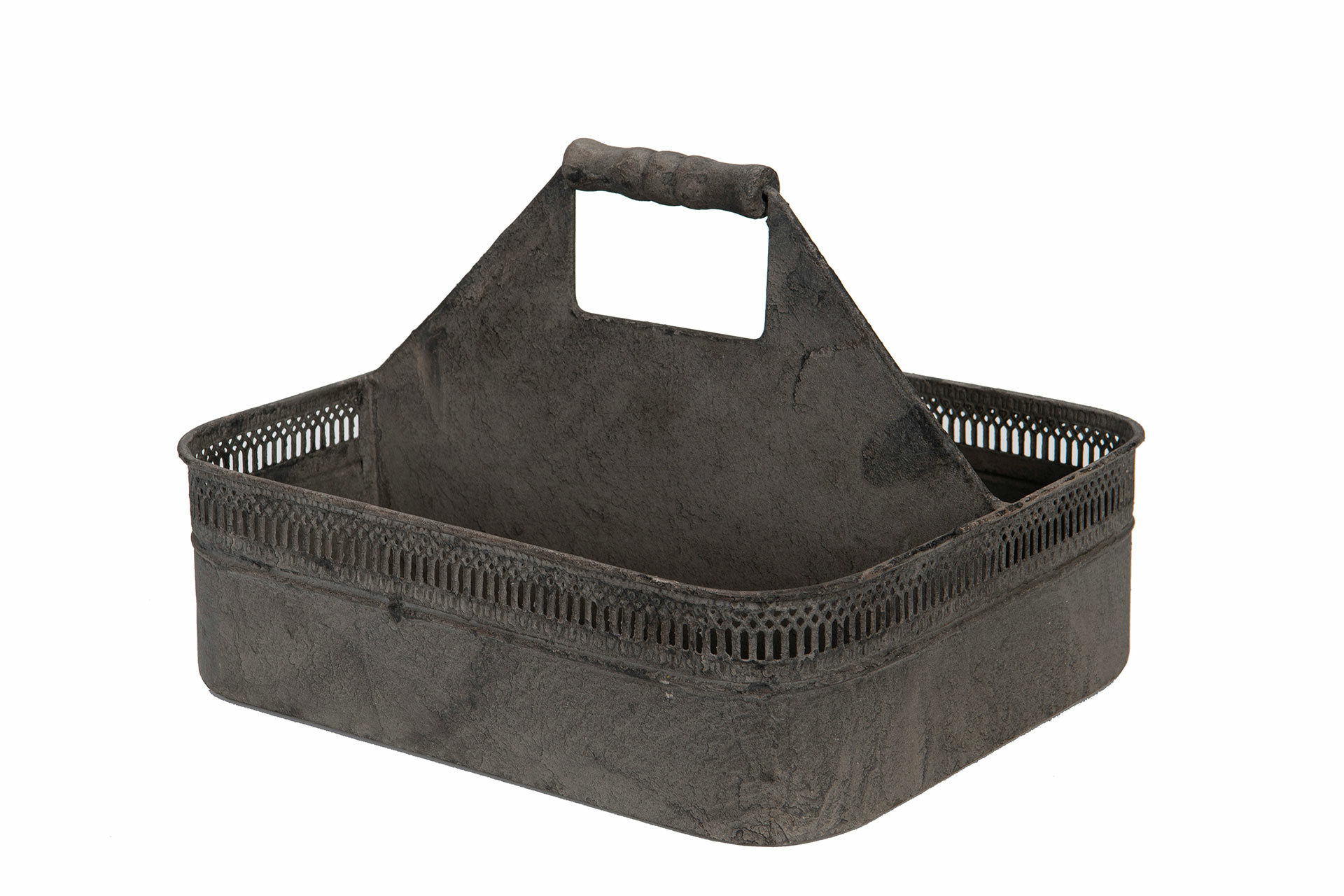 Pot - Trough - Metal - 31x25.5x21 cm - 2