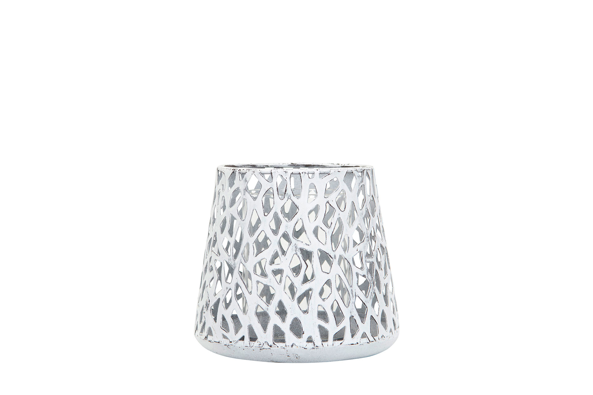 Lantern - Lantern - Antique White - 12.5x11.5 cm - 3