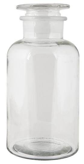 Apothecary bottle - Apothecary glass with lid - Clear - 22 cm - 5