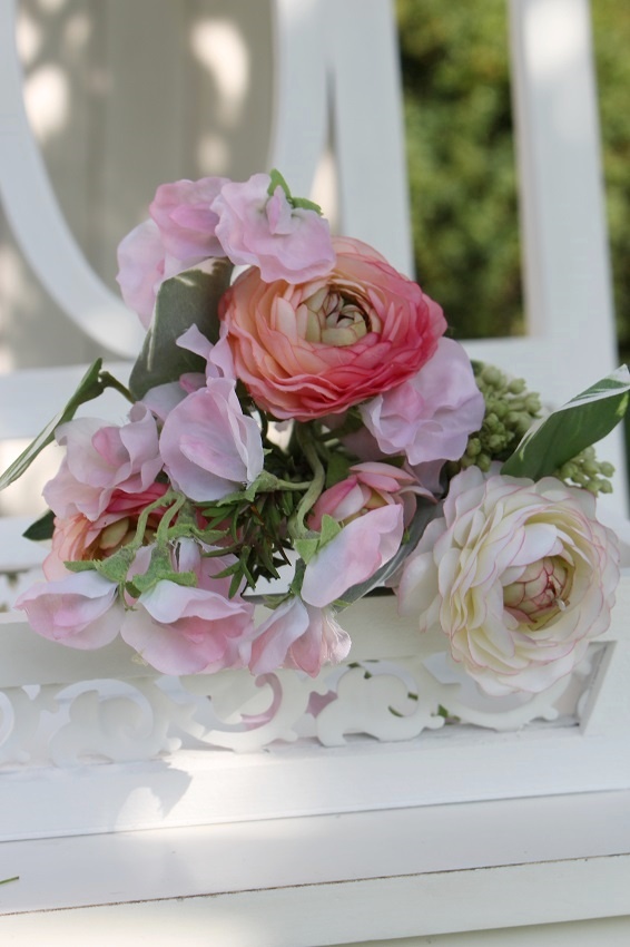 BOUQUET MIX PINK - SILK FLOWERS - 30 CM - 2