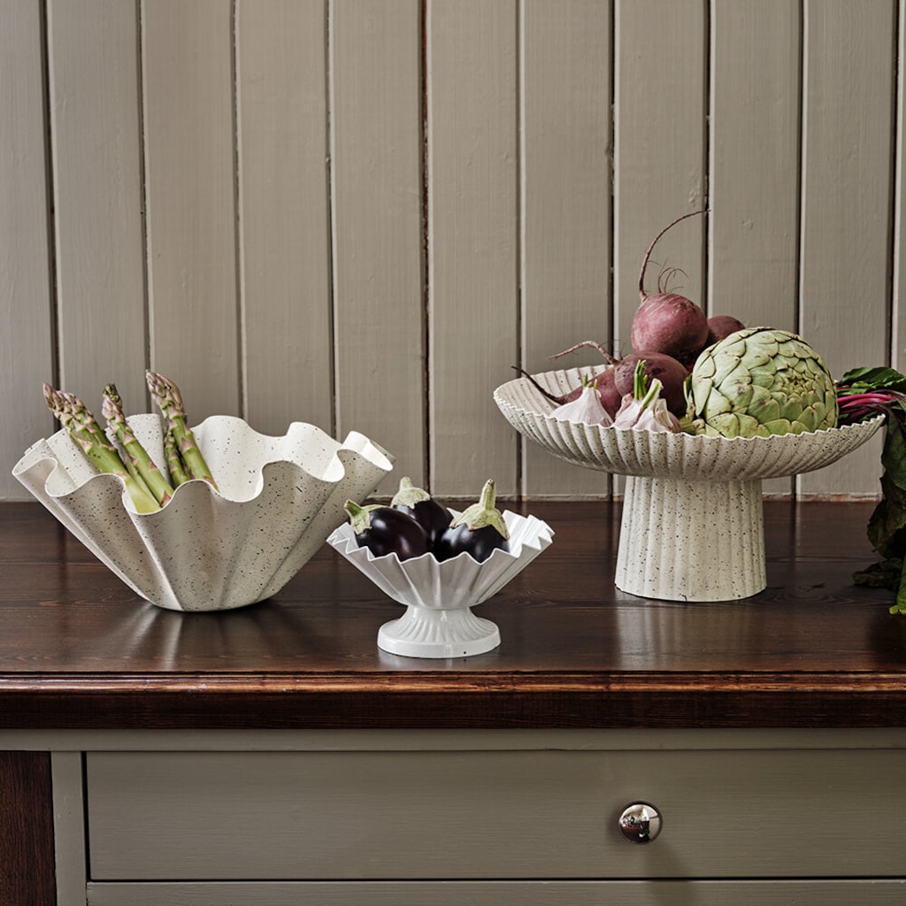 Edith Bowl - Large - 30x13 cm - Vanilla White - 3