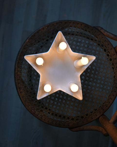 Byle Advent Candle Holder - Candle Holder - Star White - Ø 26 cm - 4