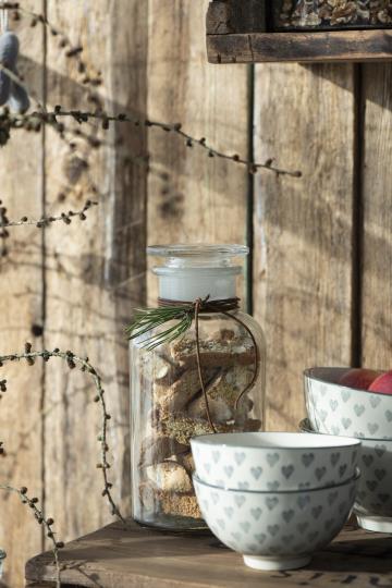 Apoteksflaska - Apoteksglas med lock - Klar - 20,5 cm - 4