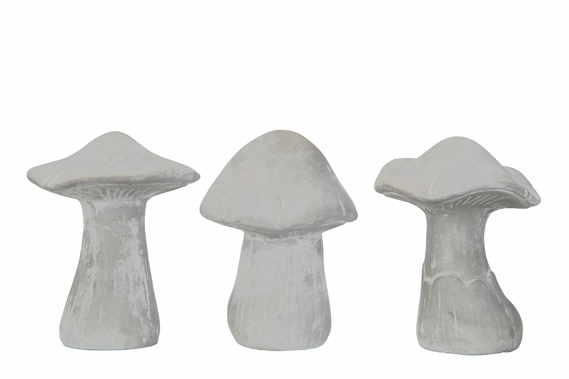 Svampar - Grå - Cement/Betong - 3-pack - 11 cm - 7