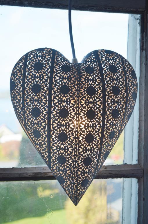 Lampa Hjärta - Vit - 2