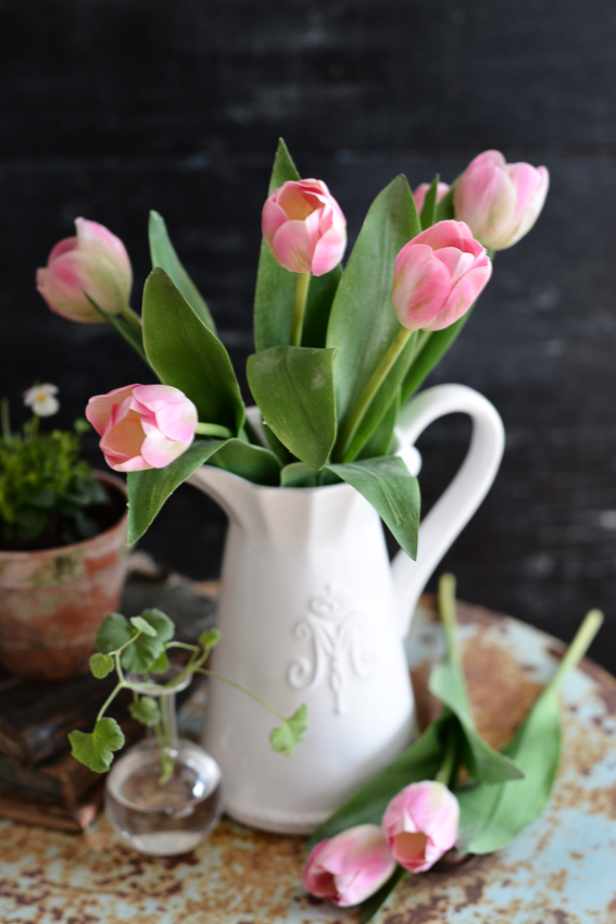 TULIP BOUQUET 8-PACK - LIGHT PINK TULIPS - 36 CM - 3