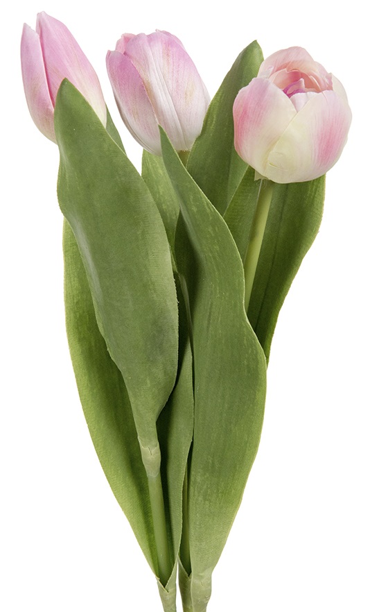 TULIP BOUQUET 8-PACK - LIGHT PINK TULIPS - 36 CM - 8