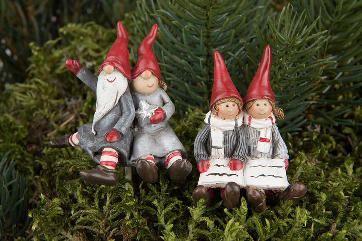 Santa Family/Stick Mix Poly 5 cm 2-pack - 2
