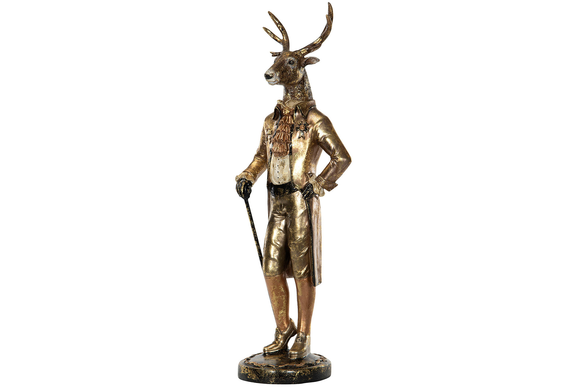 Staty Hjort Mörkguld Poly 16x14x54 cm - 4