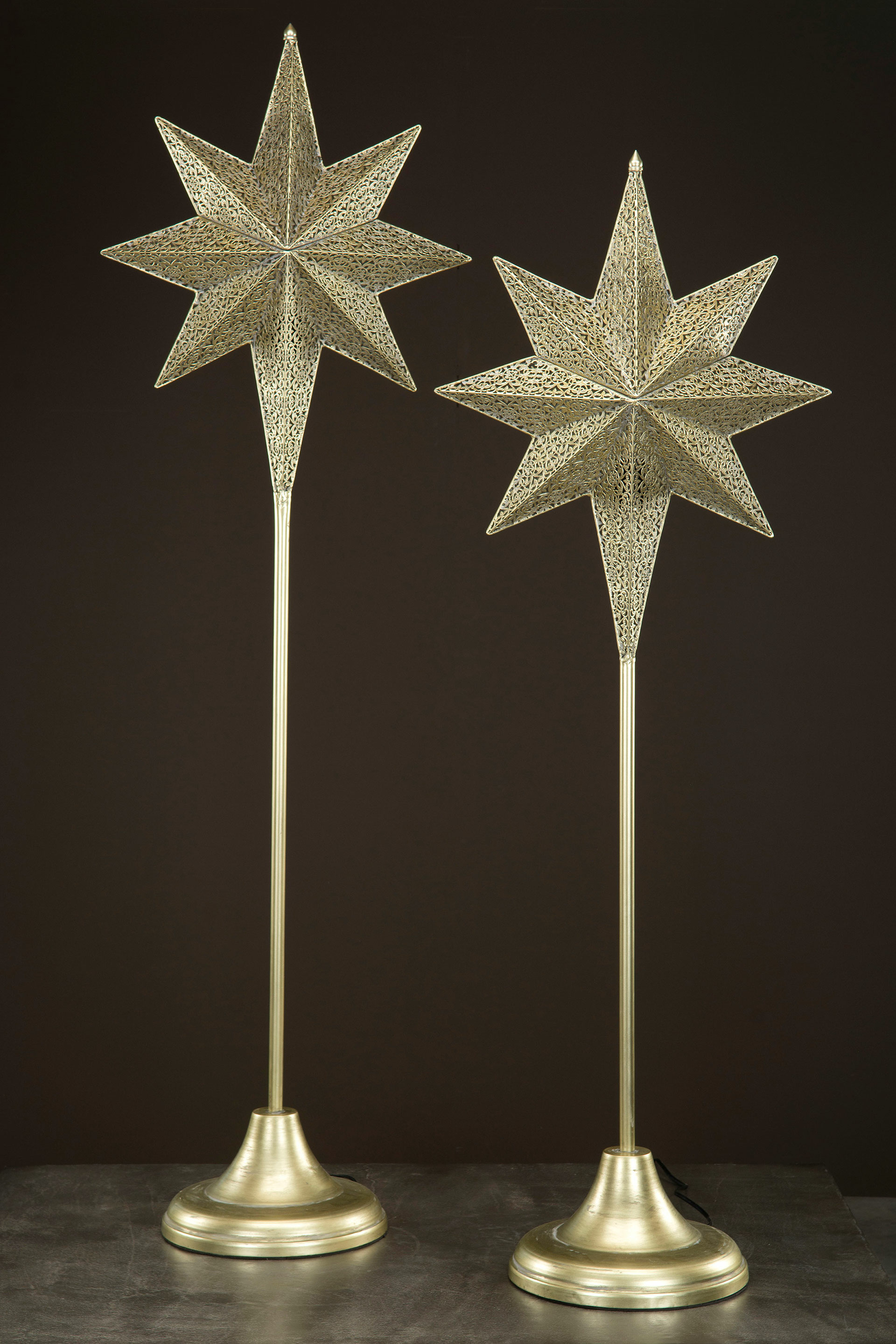 Floor star - Advent star - El Champagne 49x30x159 cm