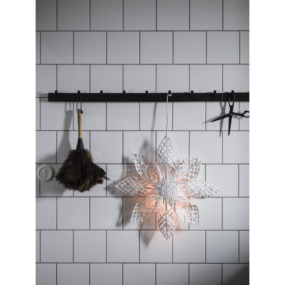 Stjärna – Lampa – Adventsstjärna – Vit – Rotting