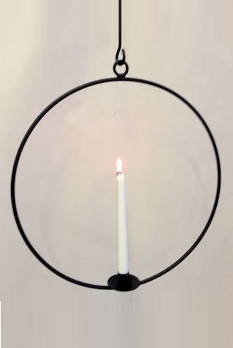 Iron candle ring Ø 45 cm - incl. hanging - 4