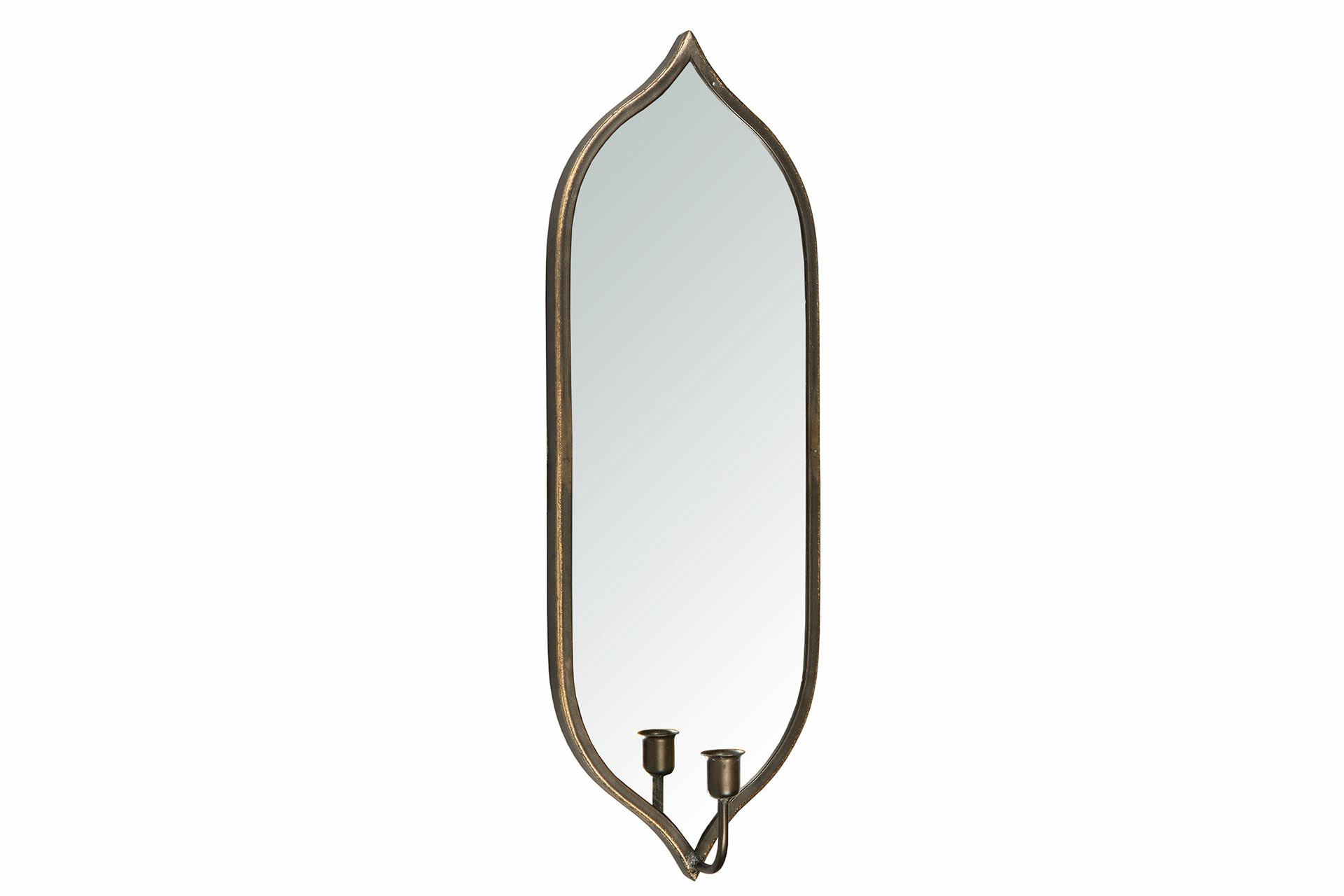 Candle lamp - Mirror lamp - Antique brass - 20x59 cm - 2