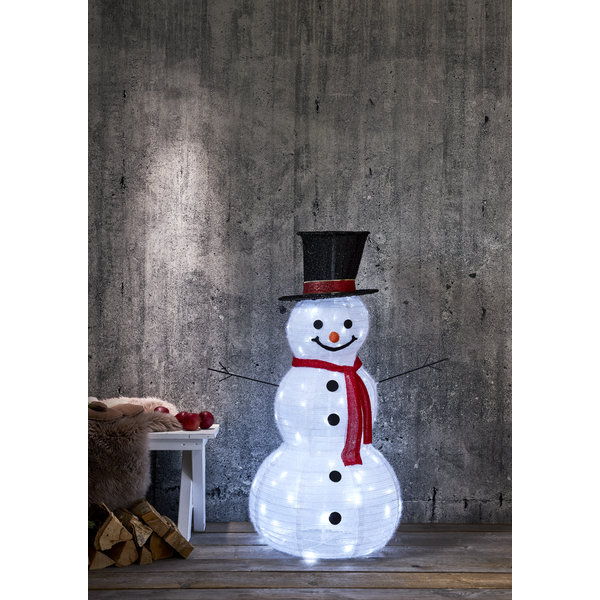 Utomhusdekoration Tecidy - Snögubbe - 120x80 cm