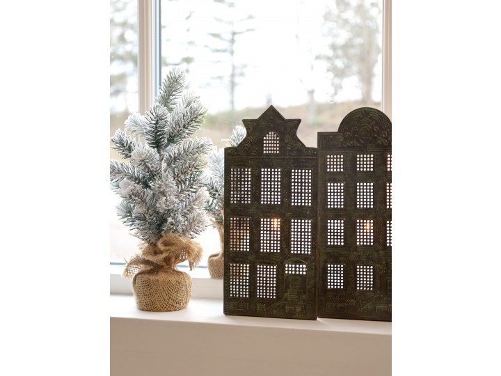 Ljusstake - Hus - Husfasad - 9x12 cm - 5