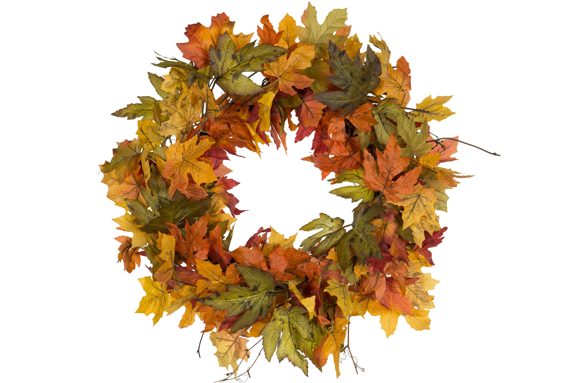 Wreath - Autumn wreath - Maple leaves/Autumn 50 cm - 3