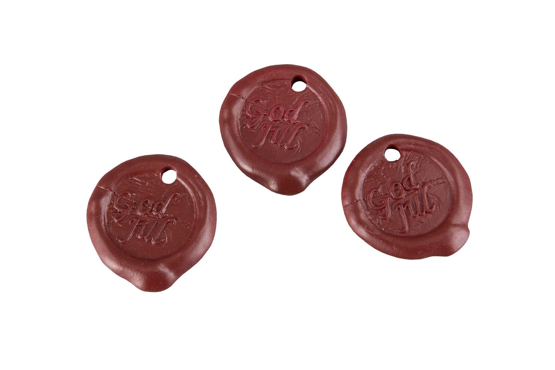 Merry Christmas Seal Red Poly 4 cm 2-pack - 2