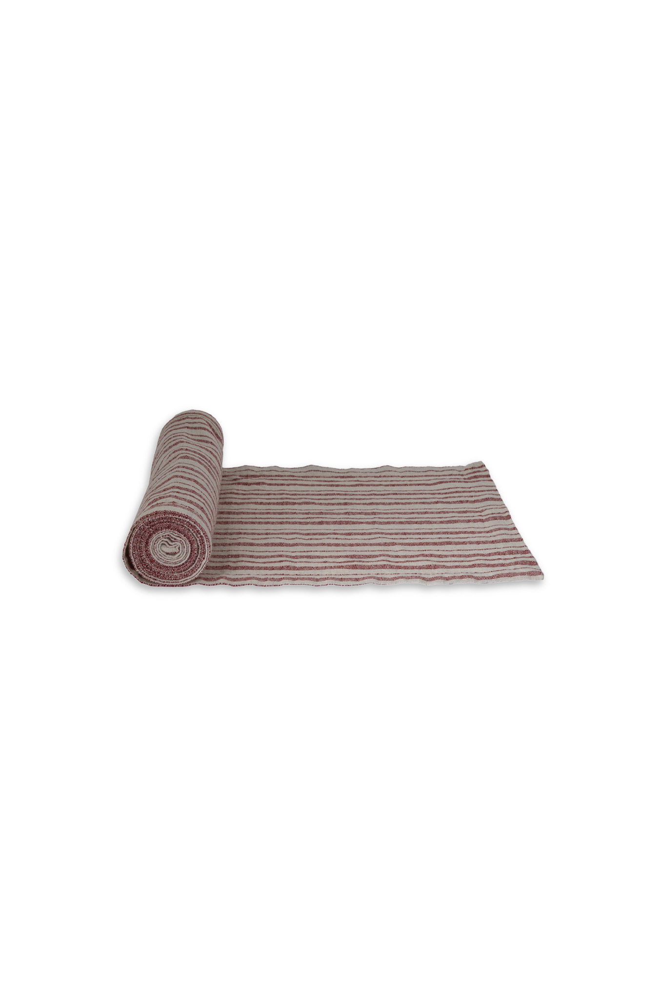 Karlelund - Natural White/Red Runner - 120x35 cm - 4