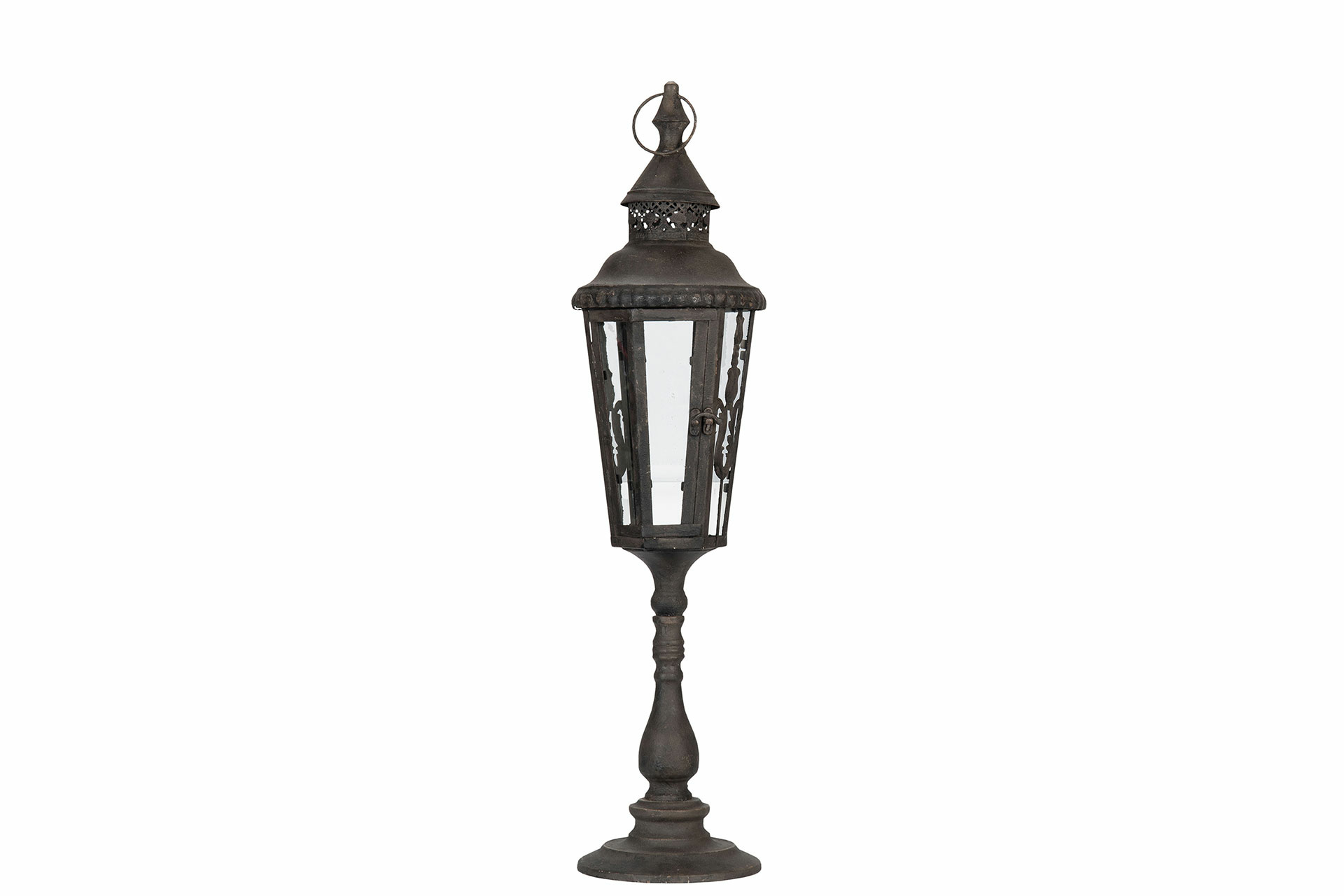 Lantern - Lantern on stand - Ø20cm/77 cm - Metal/Glass - 2