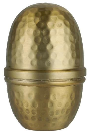 Easter egg - Egg - Brass - Openable - Hammered pattern - 13x9 cm - 2