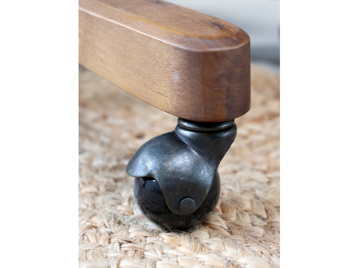 Fransk kontorsstol i rotting - Snurrstol - H92/L62/B62 cm - Natur - 6