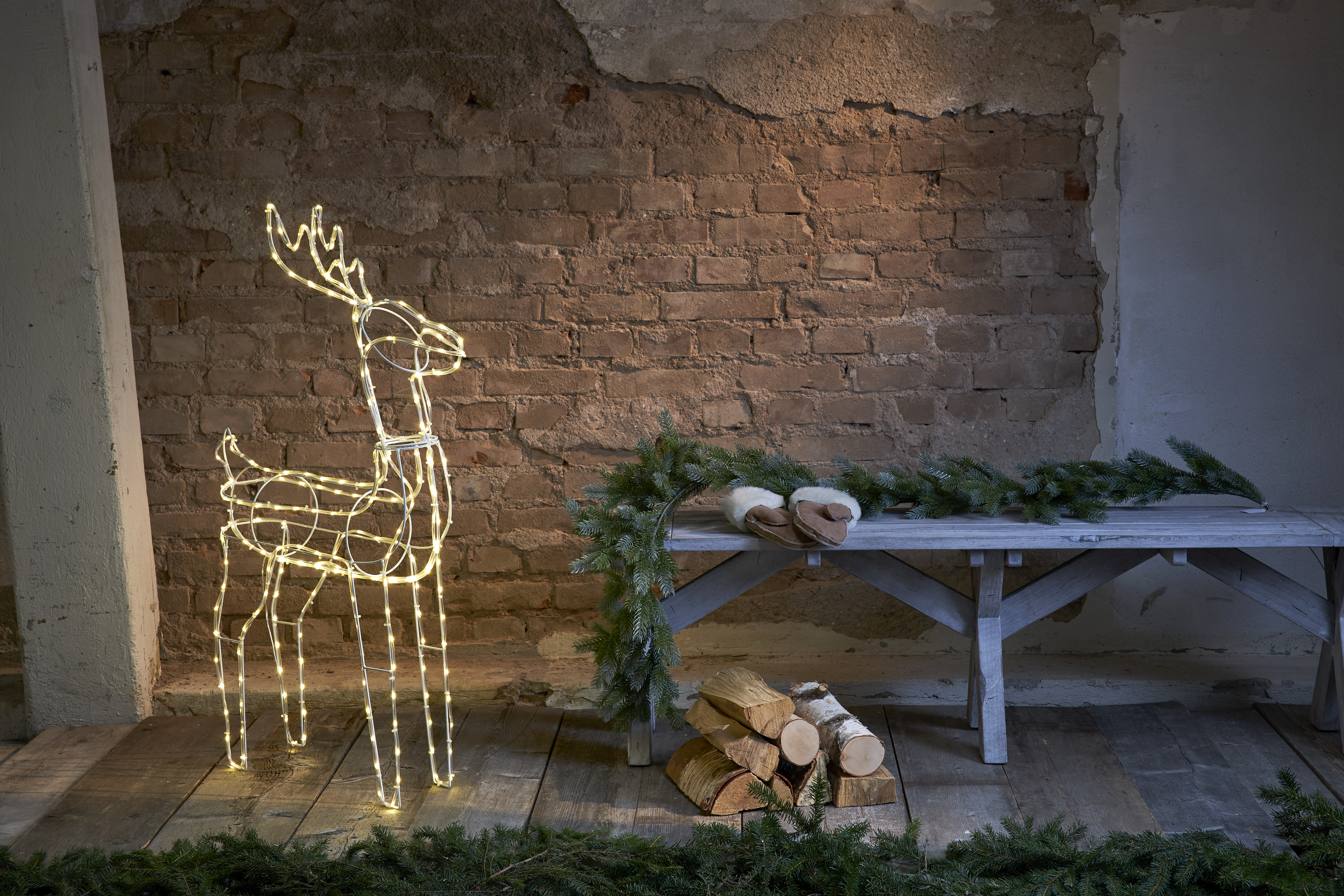 Silhouette Deer - 105x68 cm - 3