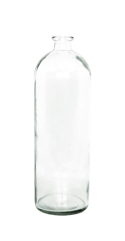 Glasflaska - Flaska - Butelj - Klar - 31,5 cm - 3