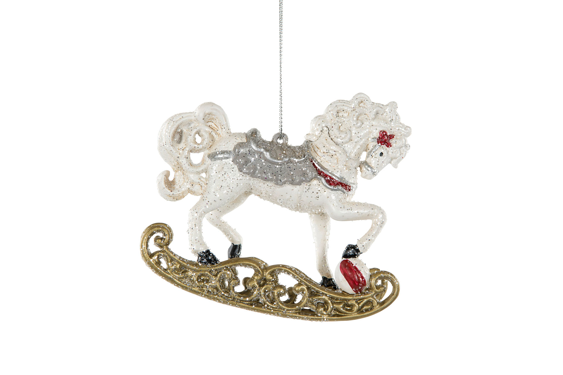 Rocking Horse Hanging Decoration - Christmas Tree Decoration - 10 cm - 2