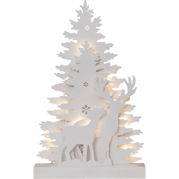 Bordsdekoration - Led - Winter wonderland - 44 cm - 2