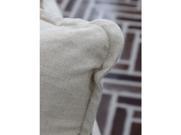 Soffa med 5 kuddar - Furu/Ek/Lin - 220 cm - 5
