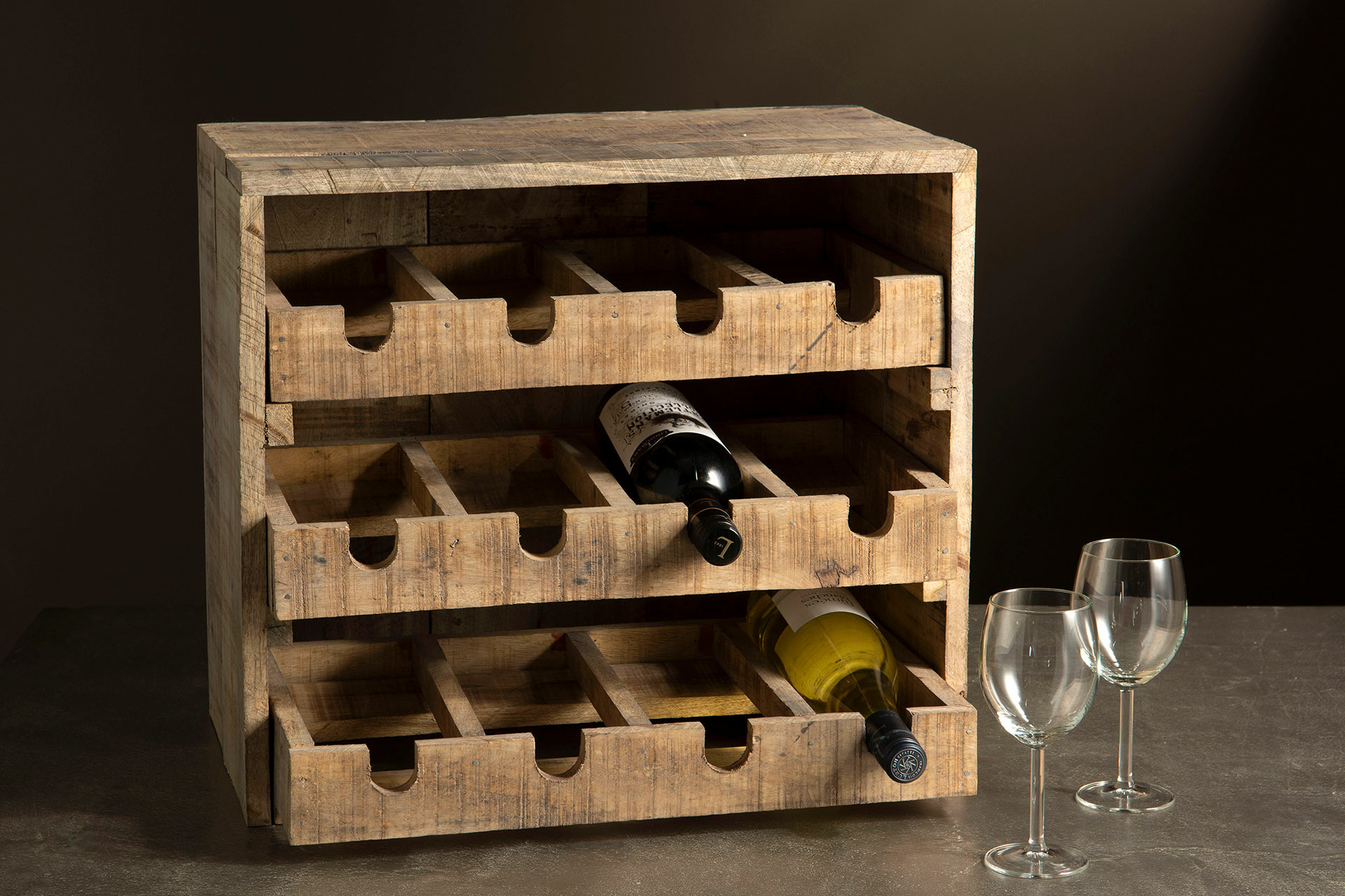Wine rack - Wood - 51x32x54.5 cm