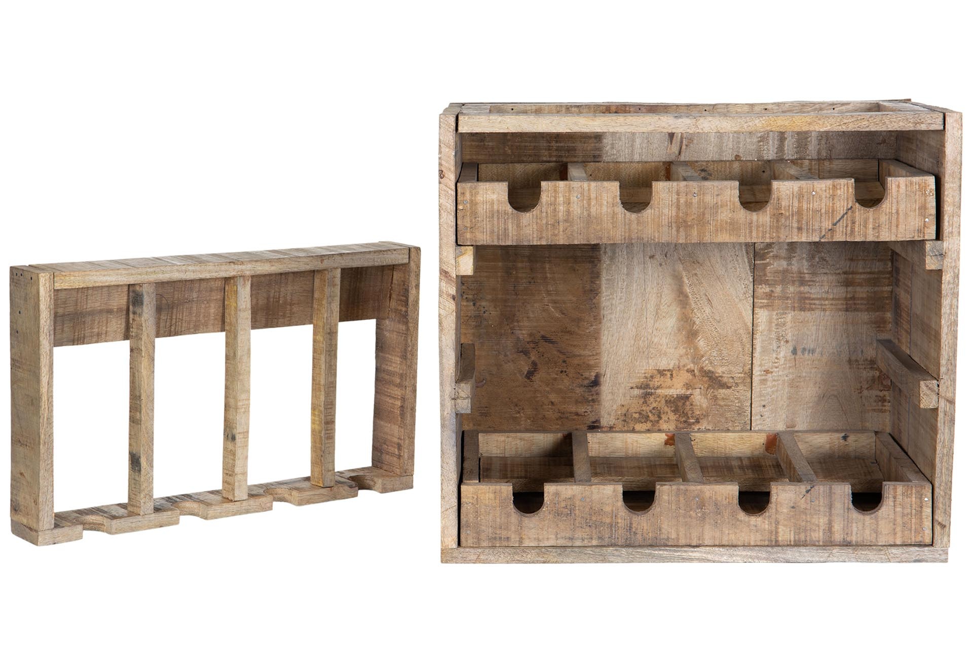 Wine rack - Wood - 51x32x54.5 cm - 4