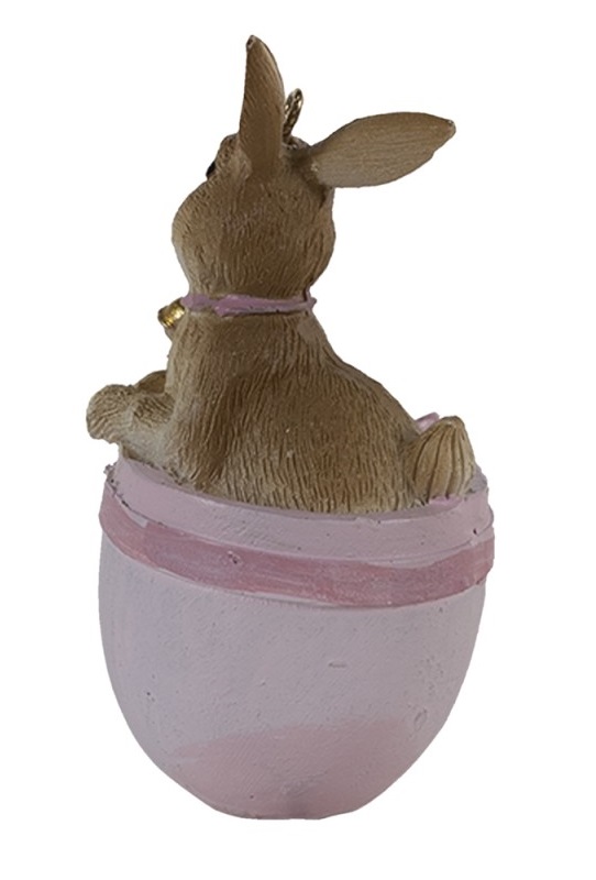 Rabbit in egg - Easter - Easter decorations - 5x4x8 cm - 4