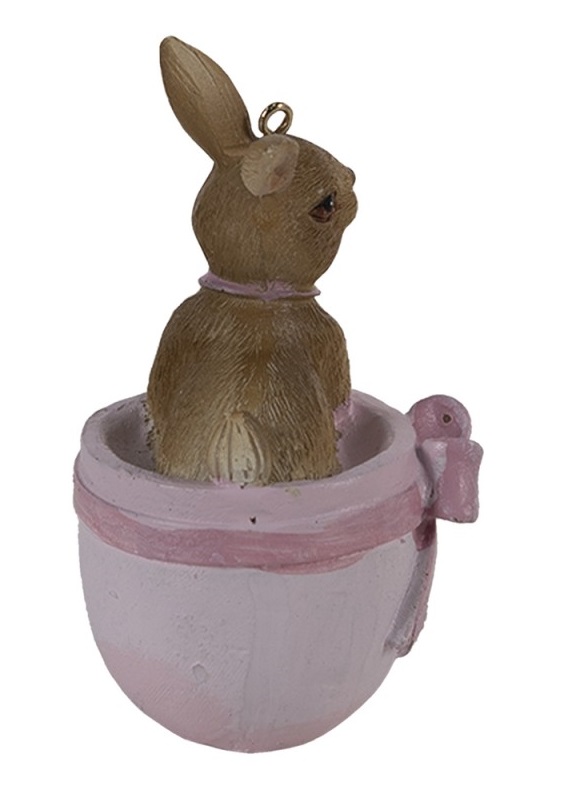 Rabbit in egg - Easter - Easter decorations - 5x4x8 cm - 5