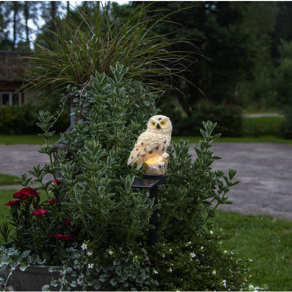 Solar cell decoration - Solar cell lighting - Owl - 33x13x10 cm - 6